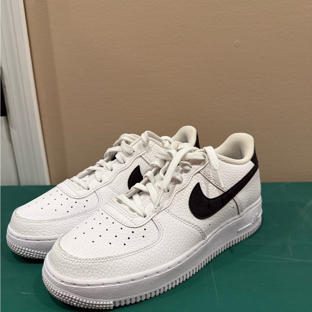 Nike White Sneakers with Black Swoosh